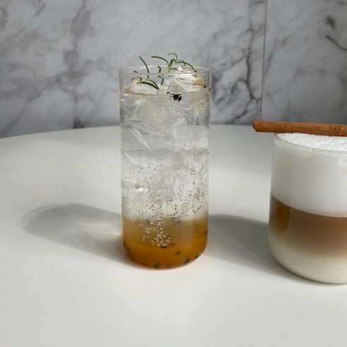 일자 내열유리컵 550ML (MAX) 6P세트 홈카페 유리잔 아이스잔 하이볼잔, 6개