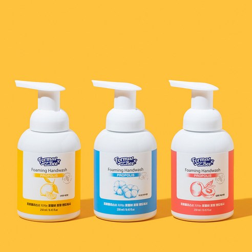 포멀비 마아키즈 포밍핸드 워시 250ML X6, 복숭아+레몬+파우더 각 2개