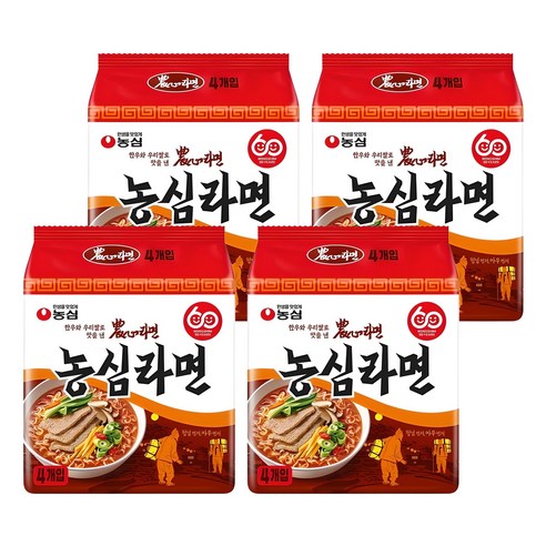 농심 라면 124g, 16개