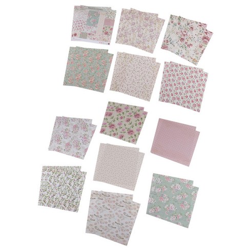 24pcs 스크랩북 종이 장식 배경 공예품 DIY, 15x15cm, 멀티 컬러