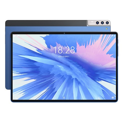 EKASN 10.1 4K WIFI 4+64GB 멀티미디어 태블릿 PC P50, 블루