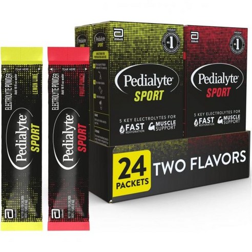 페디아라이트 전해질 파우더 24개 Pedialyte Sport Electrolyte, 1개, 24정