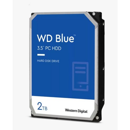 WD Blue HDD SATA3 하드디스크, WD20EZBX, 2TB 저장장치