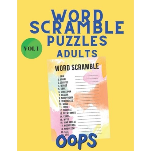 Word Scramble Puzzles Adults: Word Search Book - Scrabble - Word Scramble Book - Word Game Book for ... Paperback, Independently Published, English, 9798700794626