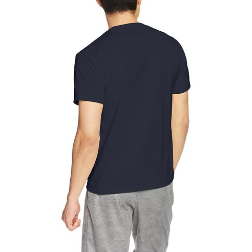 남성을 위한 세련되고 기술적인 데상트 라운드 반팔 티셔츠