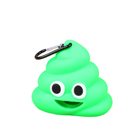 강아지 아이디어 똥모양 배변봉투 케이스 6컬러, 1개, 1개입, green