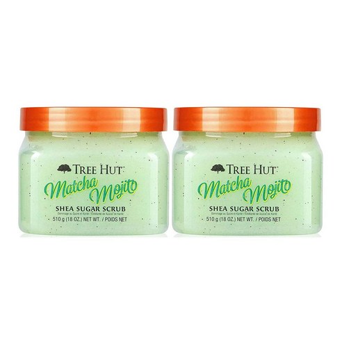 Tree Hut Shea Sugar Scrub Matcha Mojito 트리헛 시어 슈가 스크럽 말차 모히또 18oz(510g) 2팩, 1개, 510g