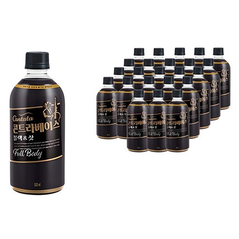 칸타타 콘트라베이스 블랙 & 샷, 500ml, 24개