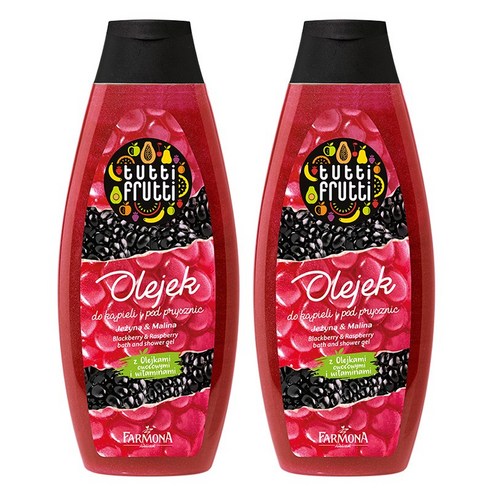 [파모나] 블랙베리&라즈베리 베스 앤 샤워젤, 425ml, 2개