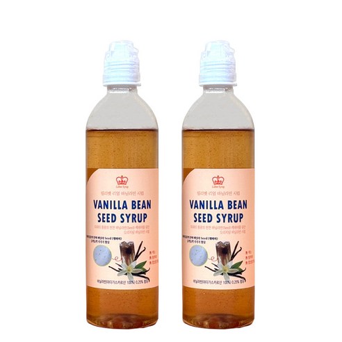 릴리벳 고급 마다가스카르산 바닐라빈 시럽 600g 2개, 600ml, 2개