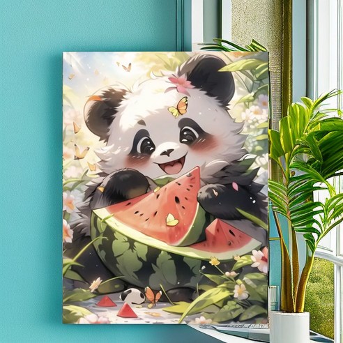 다솜이네 DIY 명화그리기 판다 유화 세트 30 x 40cm, 판다17, 1개