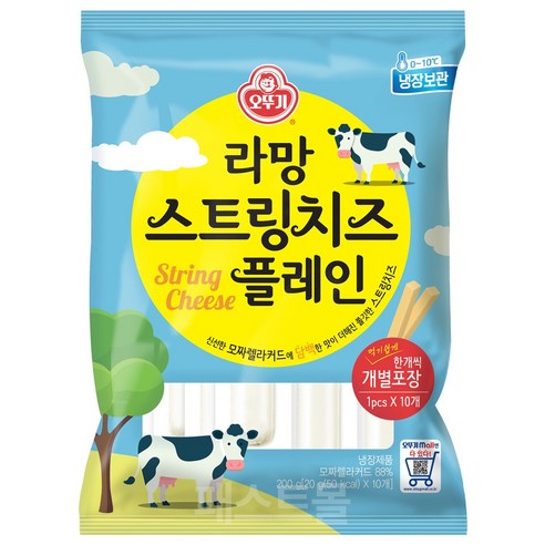 오뚜기 라망 스트링치즈 플레인 - 기타유가공품 | 쿠팡