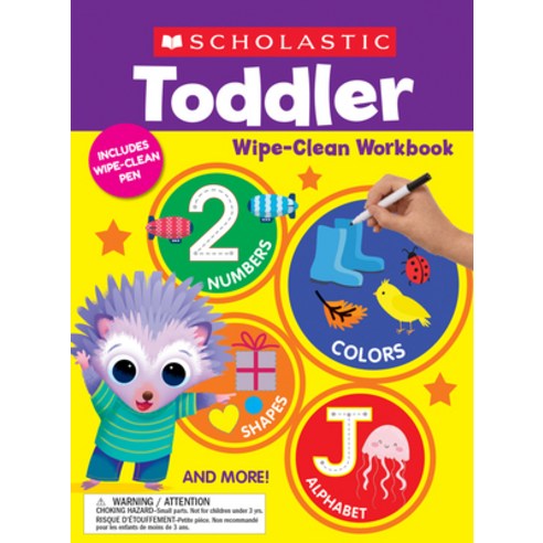 (영문도서) Scholastic Toddler Wipe-Clean Workbook Paperback, Scholastic Teaching Resources, English, 9781338891089