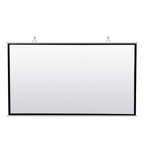 AFBEST 홈 시어터 야외 HD 용 휴대용 프로젝터 스크린 흰색 접이식 주름 방지 (100 인치), 하얀