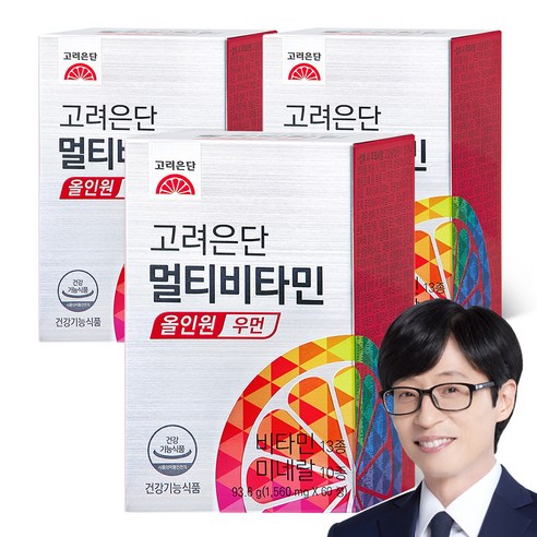 고려은단 멀티비타민 올인원 우먼, 3개, 60정