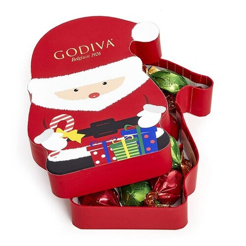 Godiva 고디바 크리스마스 산타 초콜릿 박스 8피스 110g Christmas Santa, 1세트