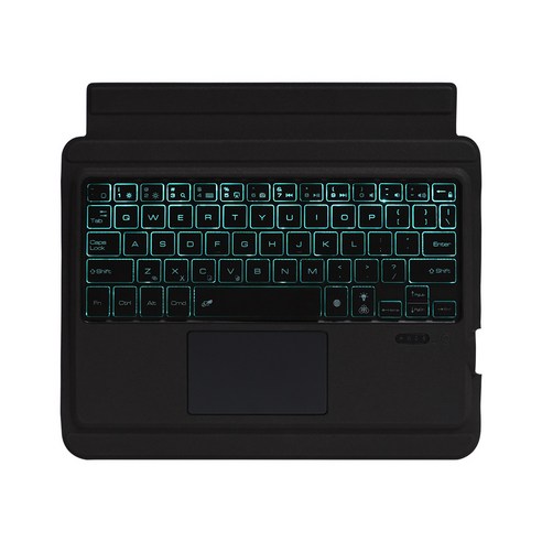 보석새 애플펜슬 커버 탈부착형 태블릿PC 케이스 한국어 키보드 air4, Air4/Pro11 범용, 분할 펜 슬롯 (백라이트) 블랙