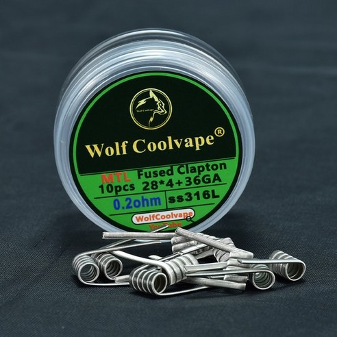 10피스 NI80/SS316L/A1 외계인 퓨즈 Clapton 와이어 호랑이 코일 사전 제작 난방 Zeu s X goon v1.5, [13] M, 13M