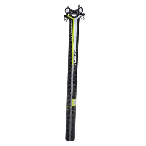 YSSHOP 탄소 섬유 시트 포스트 자전거 시트 포스트 튜브 좌석 30.8mm, 녹색 30.8x400mm