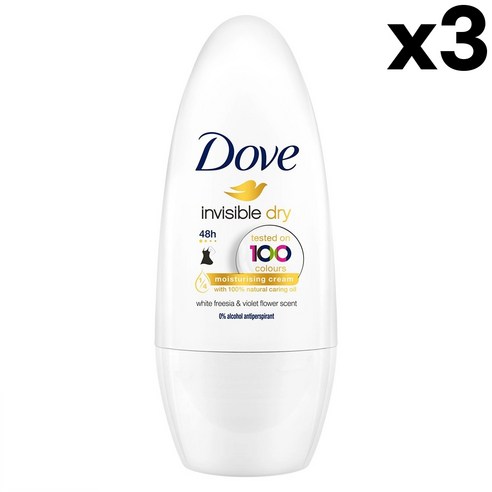 Dove Invisible Dry 도브 인비지블 드라이 데오드란트 50ml 3팩 상품리뷰