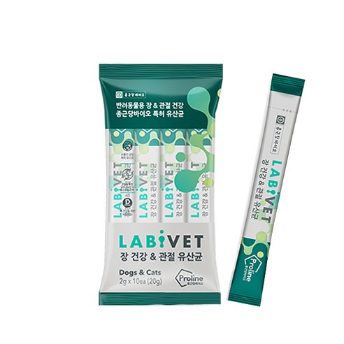 종근당라비벳 반려동물 영양제, 관절+장건강, 1개, 10회분