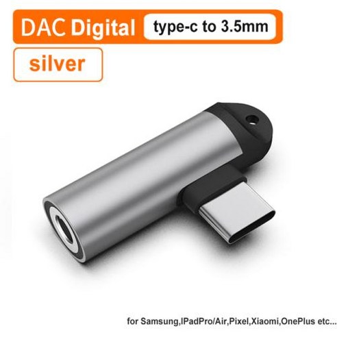 꼬다리DAC 오디오 휴대용 포터블DAC Dac USB C에서 3.5mm 잭 어댑터 디지털 컨버터 C타입 헤드폰 어댑터 픽셀 7 7a 삼성 S23 플러스 M54 M53, 3.pink usb c to 3.5