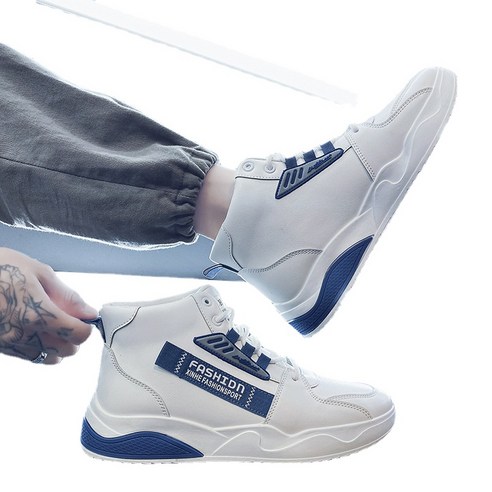 ANKRIC운동화deyim tech 남자 신발 사계절 생활방수 키높이 스포츠 캐주얼 패션 흰색 신발