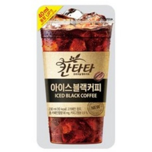 칸타타 아이스 블랙 파우치, 230ml, 20개