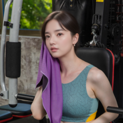 더위를 날려버리는 냉감 대형 스포츠 타올