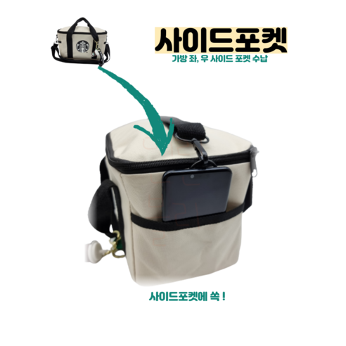 냉기 보관과 편리함을 겸비한 스타벅스 쿨러백 숄더백