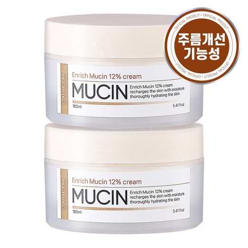얼라이브랩 엔리치 뮤신 12% 크림 #달팽이크림 #세라솜 크림 160ml*2, 320ml, 1개