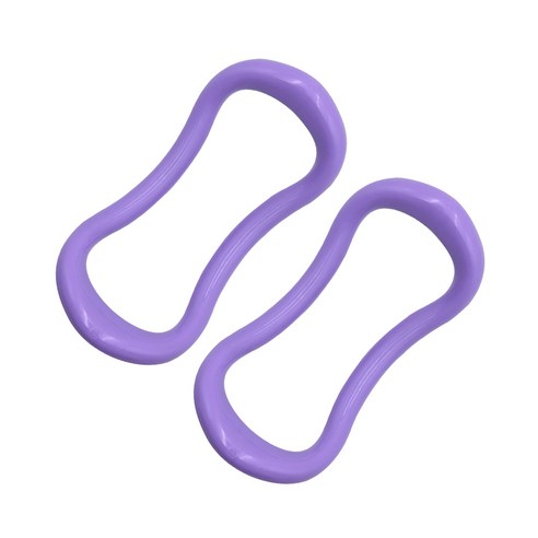 [뮤즈마인] 마사지 젠링 하드 요가링 2P - 파스텔 종아리 마사지링 붓기제거 압박 필라테스 헬스 허리 등 척추 목 스트레칭 도구, 퍼플 2개, 3