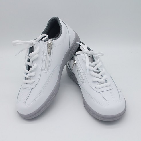 코트 위를 수놓는 우아한 발걸음, 삼오 게이트볼화 04 가죽 흰색 완벽 분석 게이트볼신발