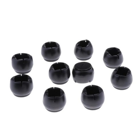 10pcs 의자 다리 모자 피트 패드 고무 팁 바닥 보호대 직사각형 가구 테이블 커버, B, 설명, 설명