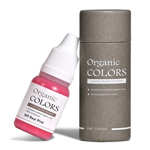 래쉬몬스터 오가닉 수지엠보 색소 아이라인 입술반영구 눈썹문신 스킨커버 10ml, 1개, [수지 머신] 305 리얼핑크