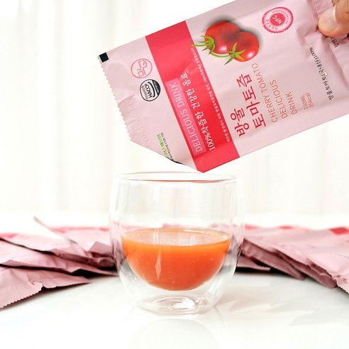 [요리하는남자들] 생과 100% 그대로 갈아만든 토마토즙 30포 50포, 100ml, 30개