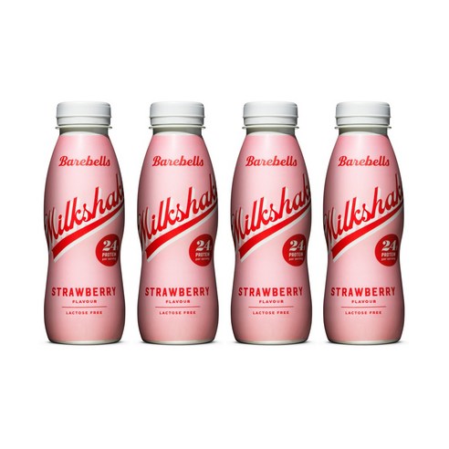 베어벨스 프로틴 밀크쉐이크 딸기향, 330ml, 4개