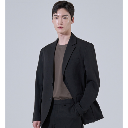 [여름] [B1008] 워셔블 레귤러 핏 수트 블레이저 (세탁기 가능)