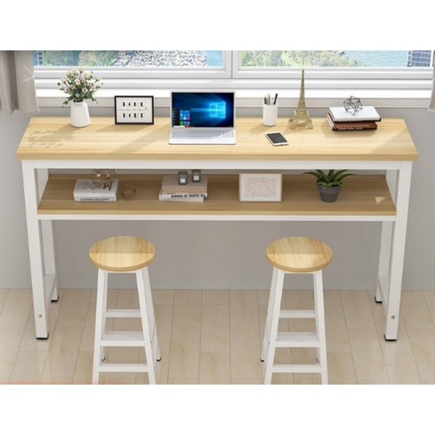 2단 사이드 베란다 벽 슬림 긴 폭 좁은 테이블 높이 100 80, 160*30*100(가로세로 높이) 이중으로