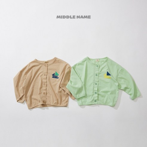 (미들네임) 썸머여름가디건 유아가디건 주니어가디건 등원룩 데일리룩 아우터 상의 남여공용 면가디건 랍빠가디건