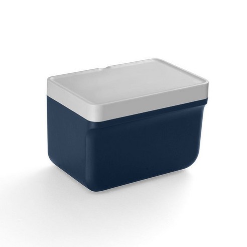 화장실 티슈 박스 방수 비 천공 다기능 욕실 벽걸이 화장실 종이 상자 창조적 인 종이 상자, 진한 파란색 밝은 회색
