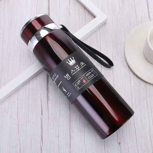 MEIISEO대용량 스포츠 물통 다기능 물병 휴대용 스포츠 물통 대용량 보온병, 600ml, Black