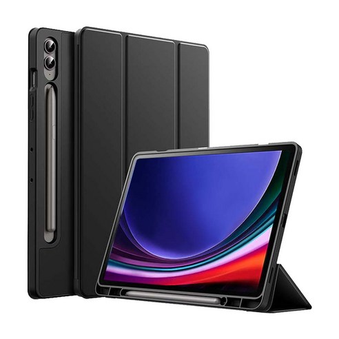 갤럭시탭S9 FE 플러스 울트라 커버 S펜수납 케이스 SM-X510N X516N X610N X616N X710N X716N X810N X816N X910N X916N 케이스나라, 베이지
