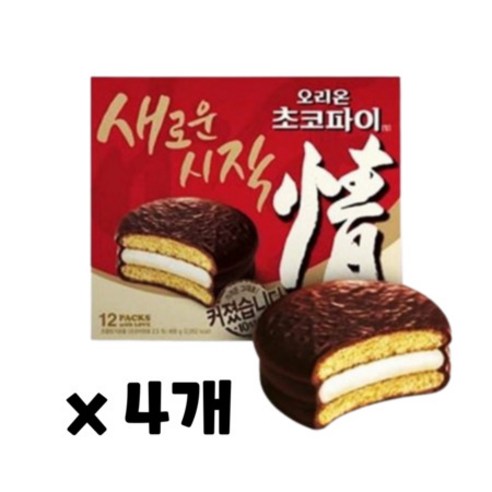 오리온 초코파이, 468g, 4개