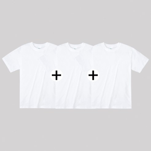 끄라몽 면티 반팔 티 3장세트: 최상의 편안함, 내구성, 다목적 스타일