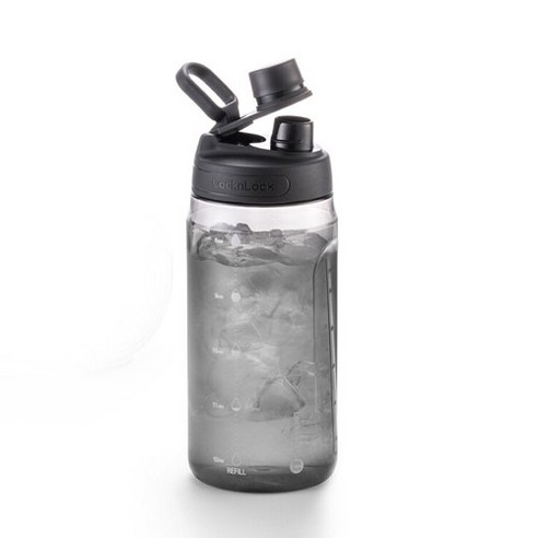 락앤락 액티브 스포츠 물병 [+가쯔 세트], 블랙, 1.5L, 1개