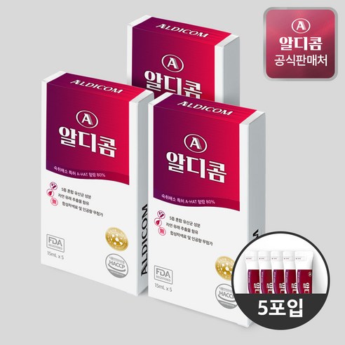 [공식] 알디콤 숙취해소제 5포입 2개, 75g