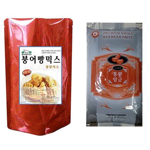 곰표 붕어빵믹스 1kg + 프리미엄 통팥앙금 1kg (붕어빵 재료)