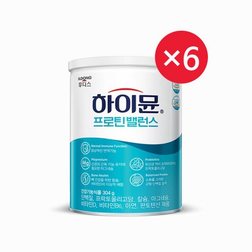   일동 후디스 하이뮨 프로틴 밸런스 산양단백질 캔, 6개, 304g