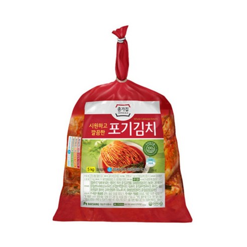 종가집 포기김치 5kg, 1개